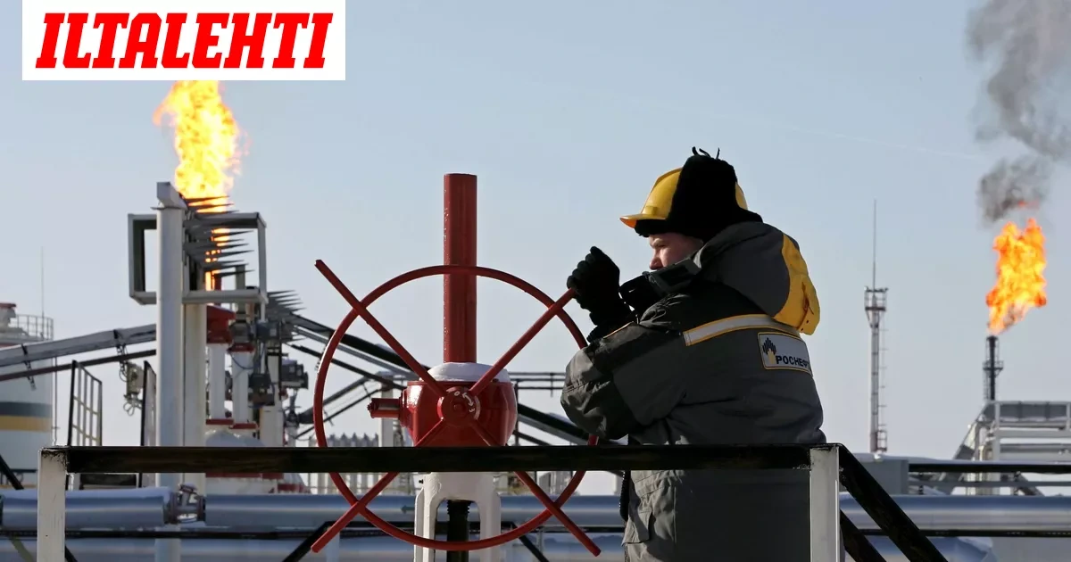 Venäläisen öljyn hinta romahti