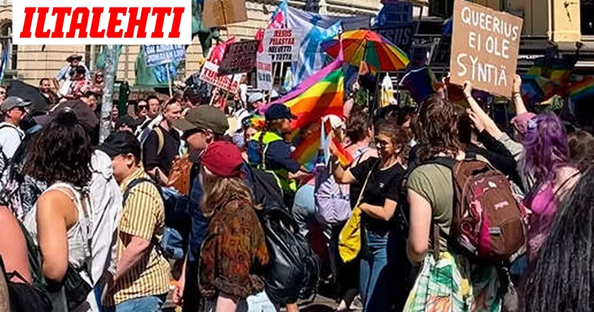 Välikohtaus Pride-kulkueessa vastamielenosoittajien kohdalla: ”Yhtäkkiä poliisit hyökkäsivät”