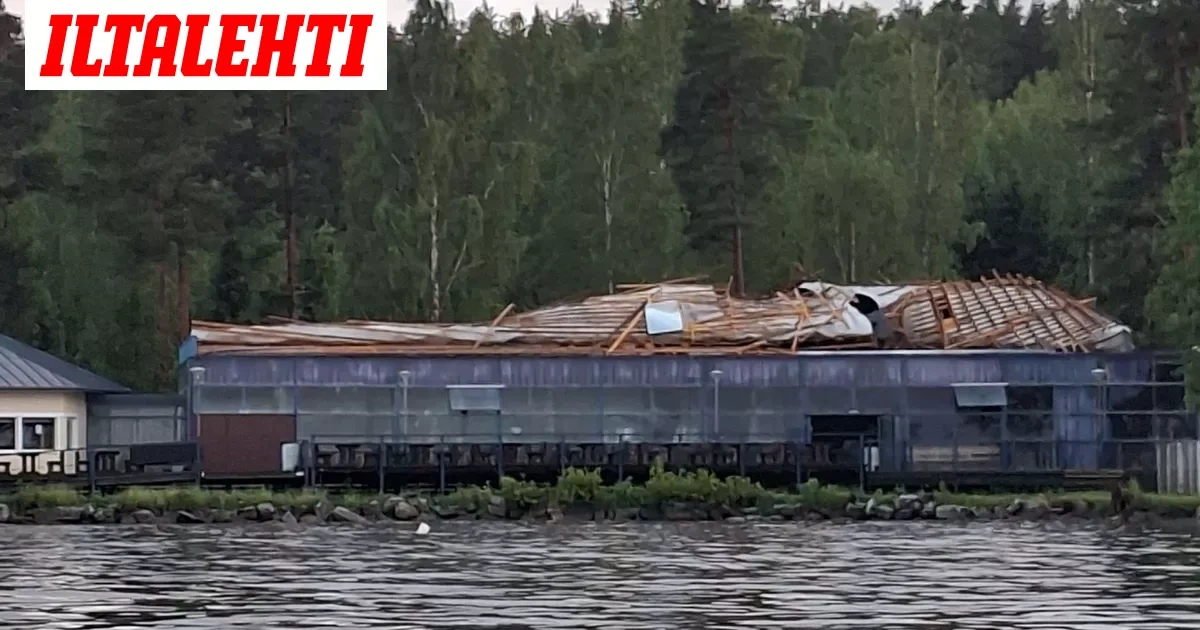 Raju myräkkä tuhosi pahasti kesäkohdetta