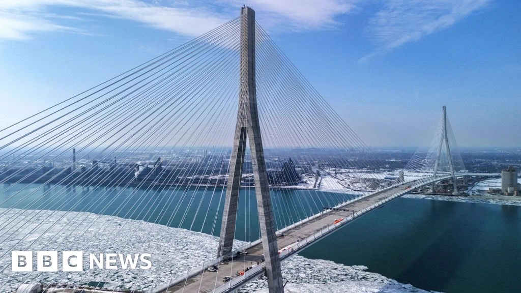 How a new $4.5bn bridge became a symbol of a strained US-Canada relationship