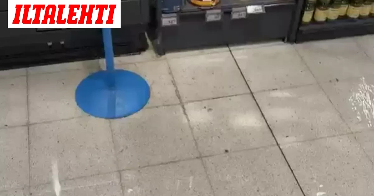 K-citymarketissa tulvi