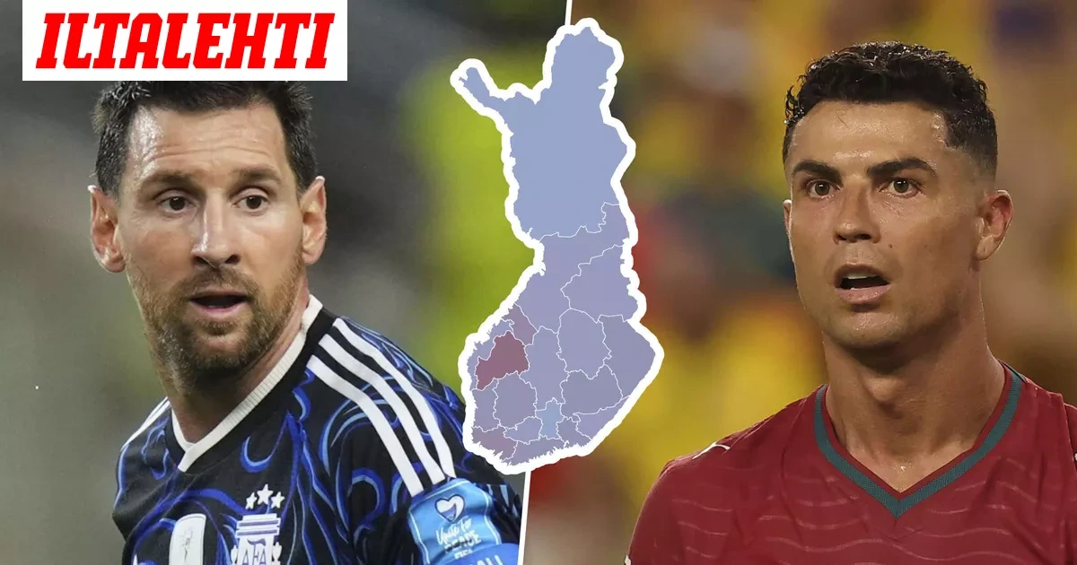 Messi vai Ronaldo? Yhdessä Suomen maakunnassa poikkeava mielipide