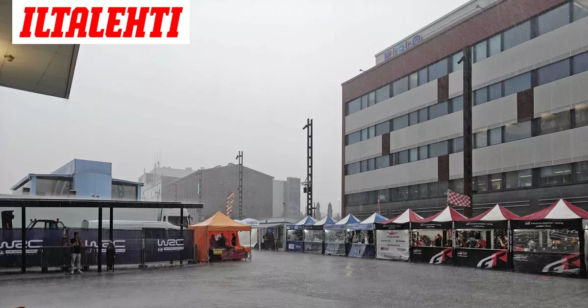 Vaarallinen sää Jyväskylässä – MM-rallissa tilanne päällä