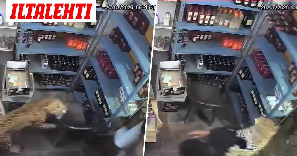 Leopardi hyökkäsi viinakaupan työntekijän kimppuun Intiassa – Video ei herkille