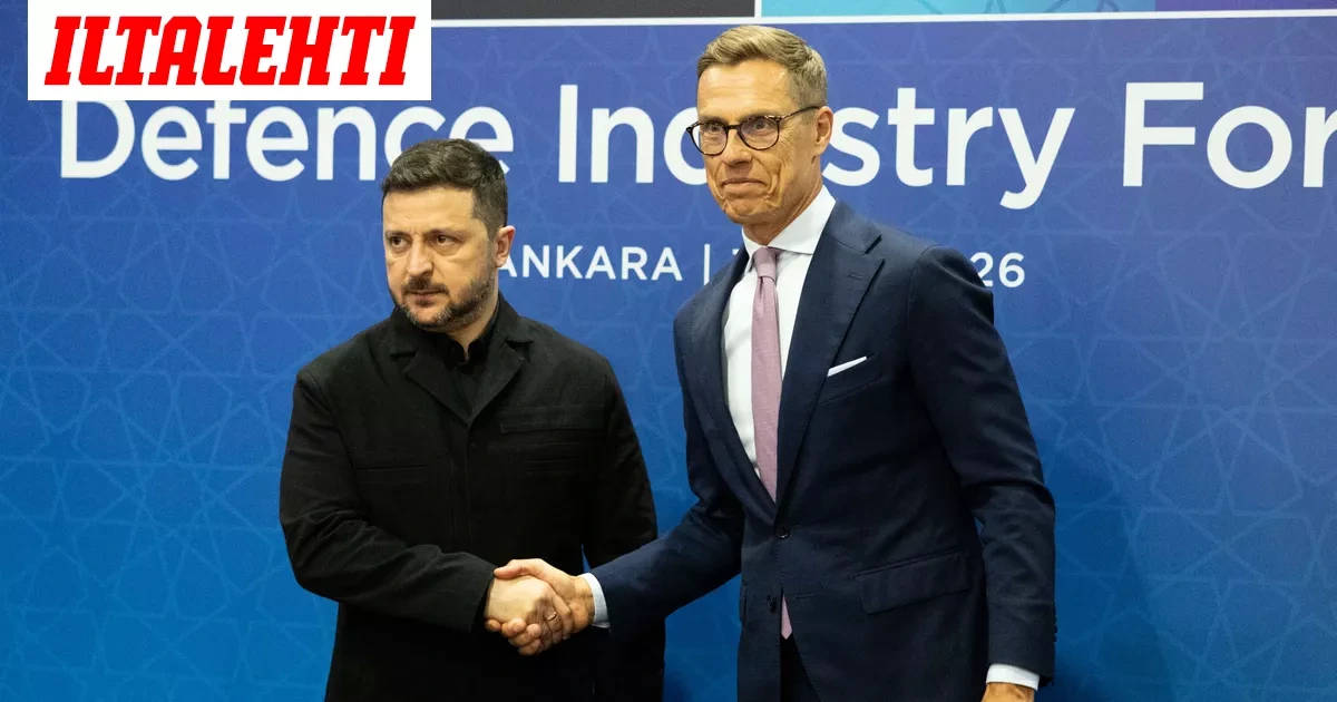 Zelenskyi kiitti Stubbia tuesta