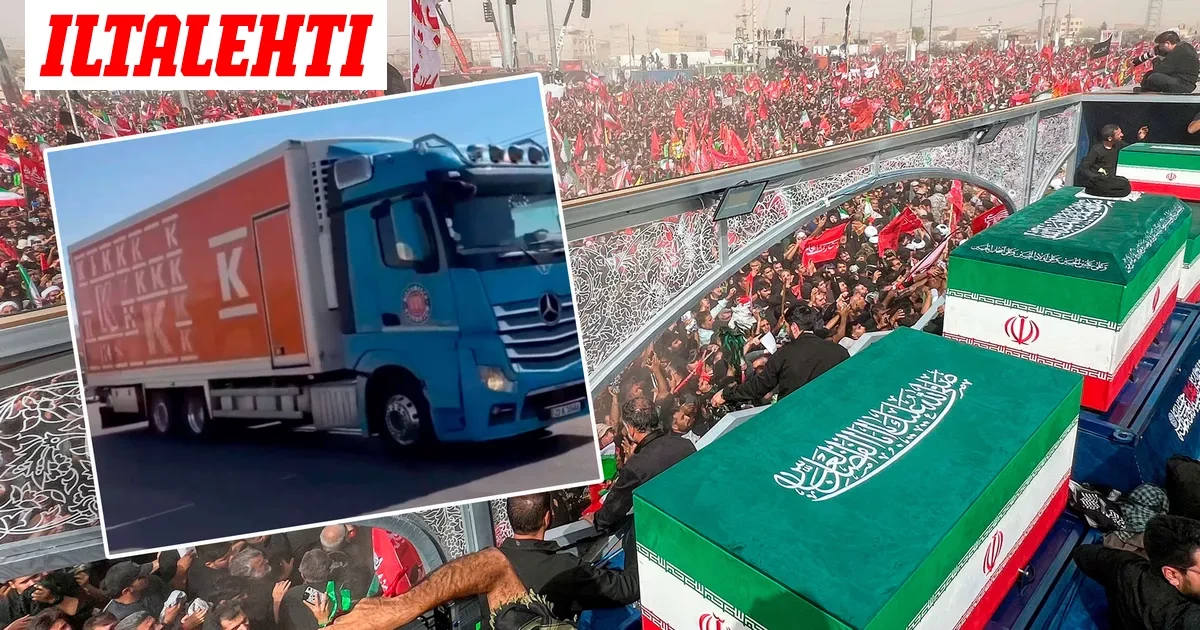 Mitä ihmettä? Ali Khamenein arkku nostettiin K-ryhmän autoon