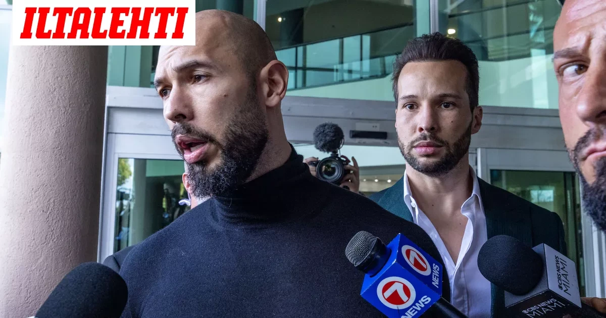 Suora lähetys: Andrew Tate astuu oikeuden eteen