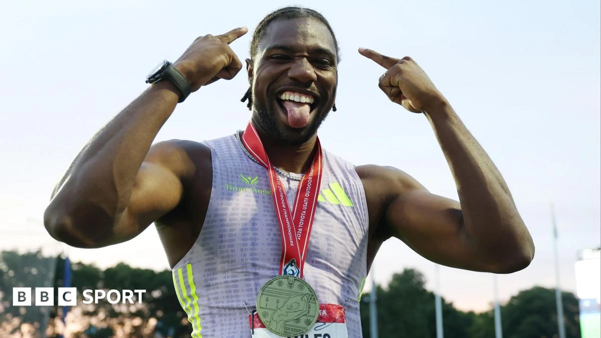 USA's Lyles wins 100m in world-leading 9.79 seconds