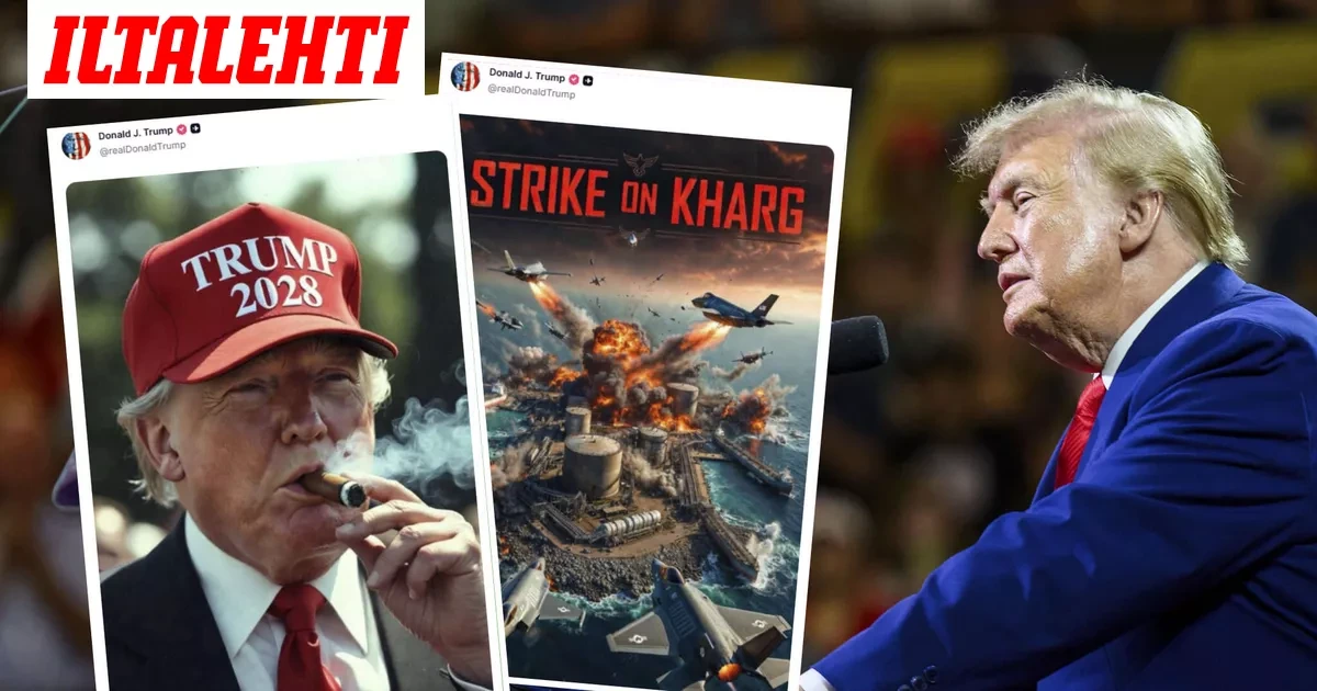 Trumpin tili täyttyi erikoisista kuvista