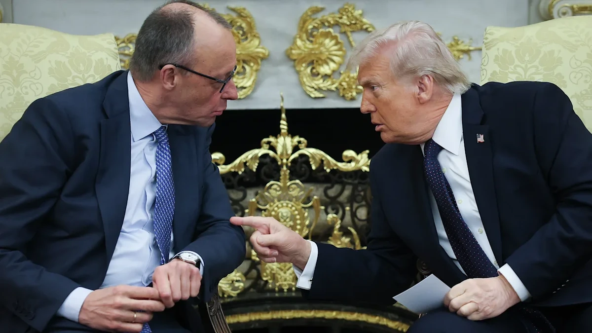 Donald Trump nahm Friedrich Merz mit ins „Lewinsky-Zimmer“ im Weißen Haus