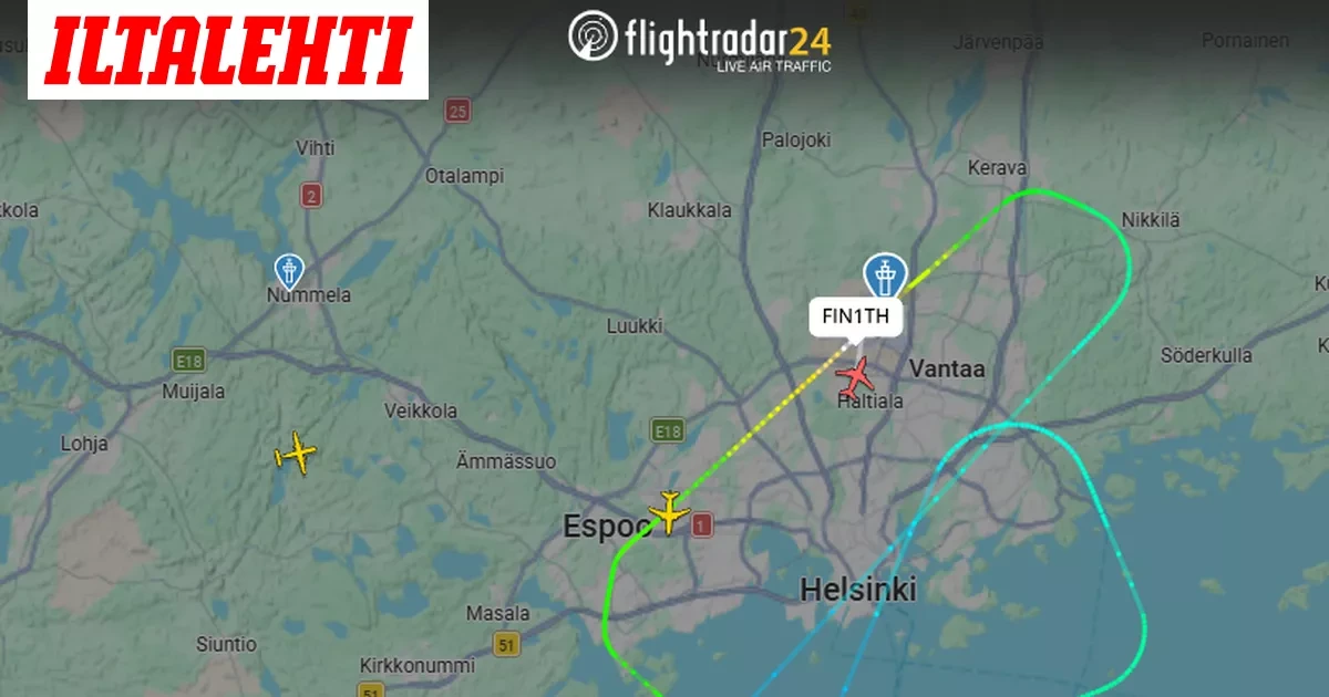 Finnairin kone teki U-käännöksen – Lento peruttu