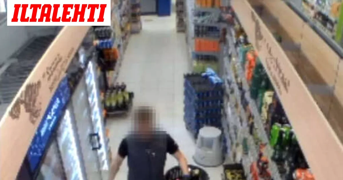 Röyhkeä olutvaras tallentui videolle