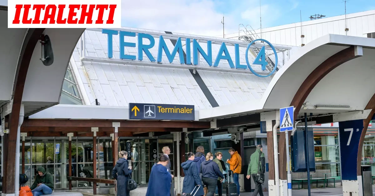 Kaaos Arlandan lentokentällä