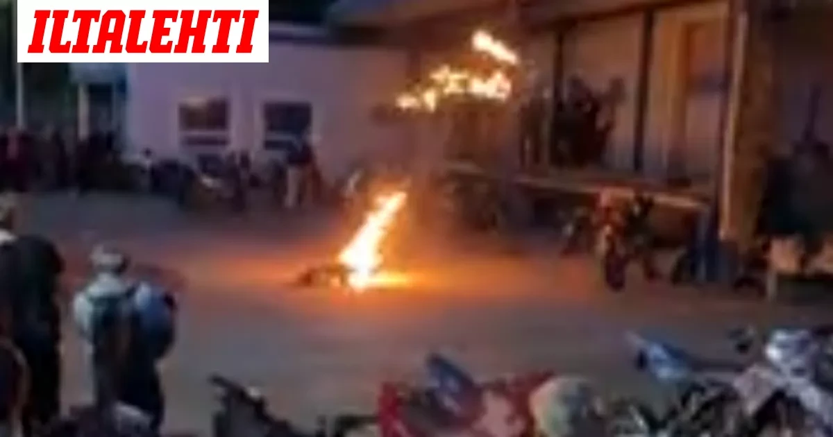 Mopo räjähti Kuopiossa