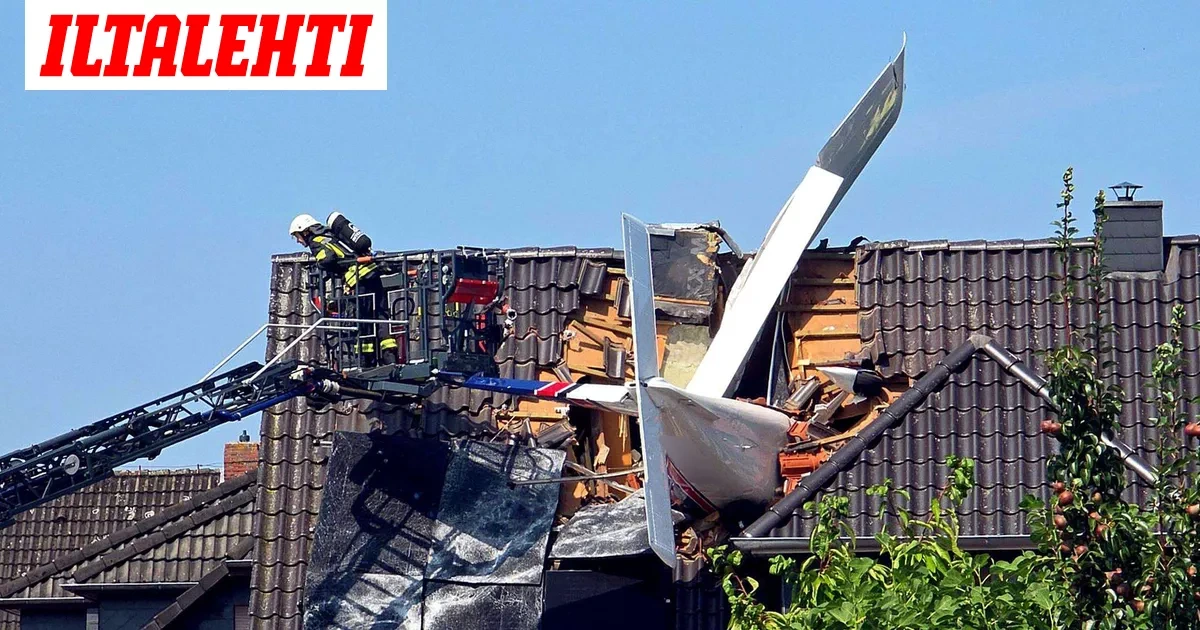 Raju onnettomuus Saksassa – Pienkone törmäsi asuintaloon