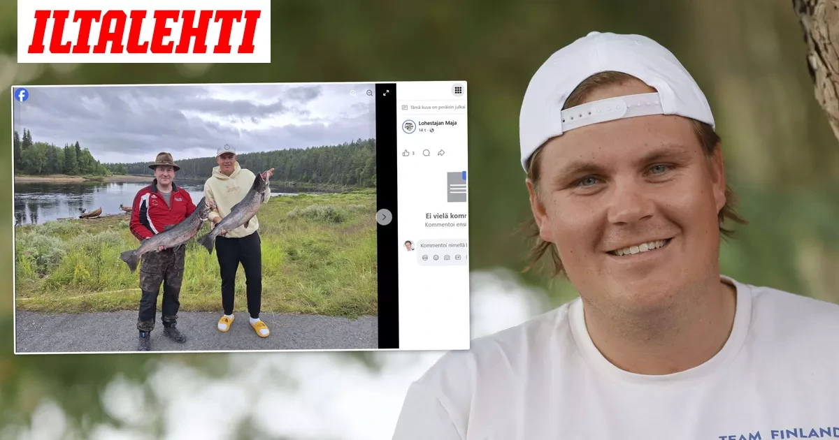 Melkoinen vonkale! Suomen urheilutähti esitteli komeaa kalasaalistaan