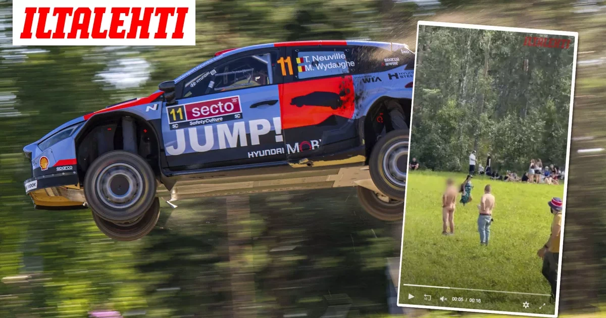 Järkyttävä näky Jyväskylän MM-rallissa
