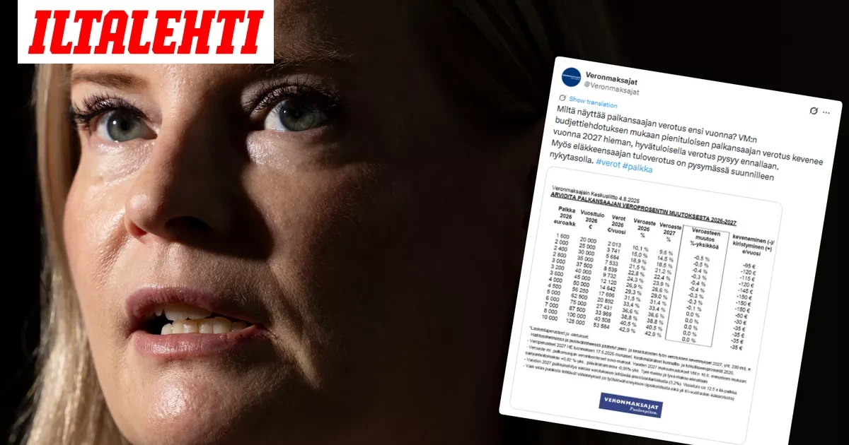 Yksi kuva paljastaa: Näin sinun verotuksesi muuttuu