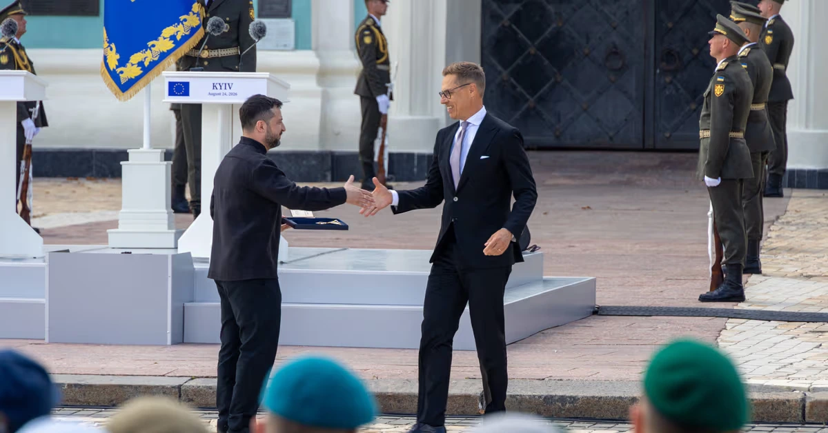 Ukraina myönsi presidentti Stubbille Vapauden ritarikunnan kunniamerkin