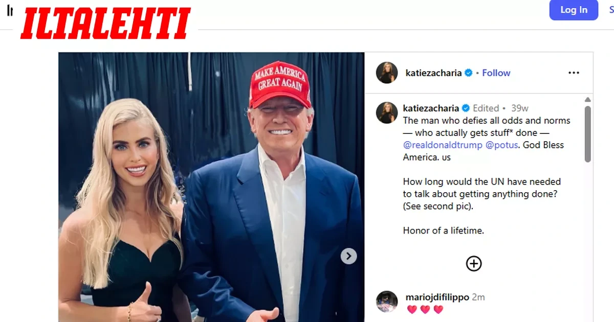 Trumpin rinnalle ilmestyi uusi nainen