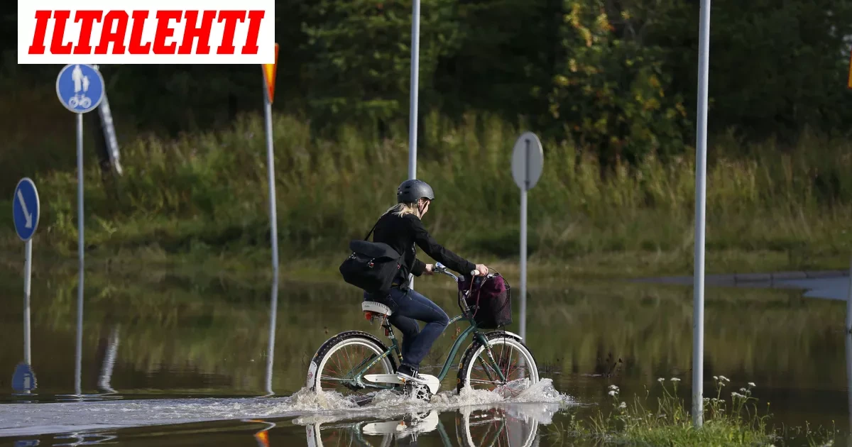 Pian rysähtää sadevyöry – Tulvavaroitus