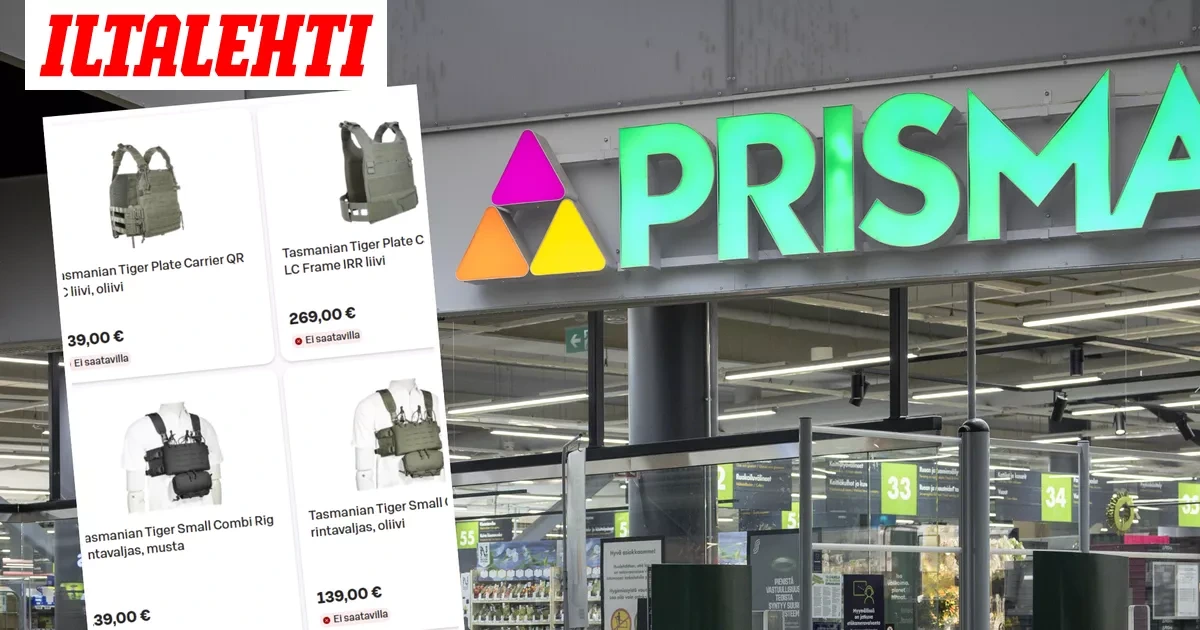 Prismassa myydään taisteluliivejä