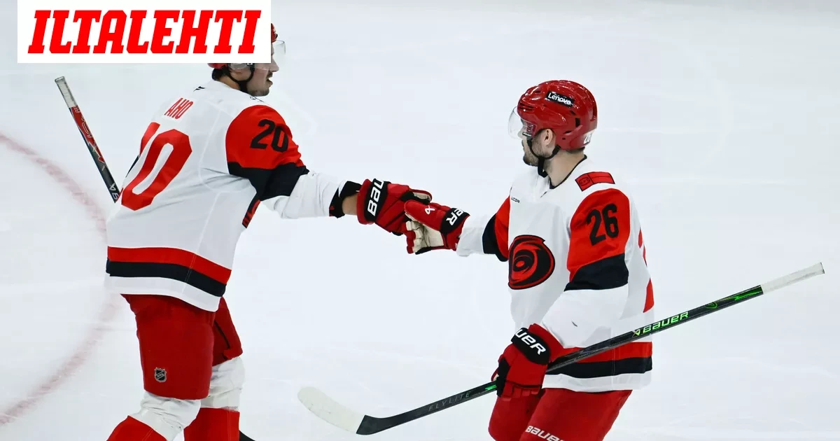 Upea harhautus! Sebastian Aho nöyryytti tähtipakkia ja iski komean maalin
