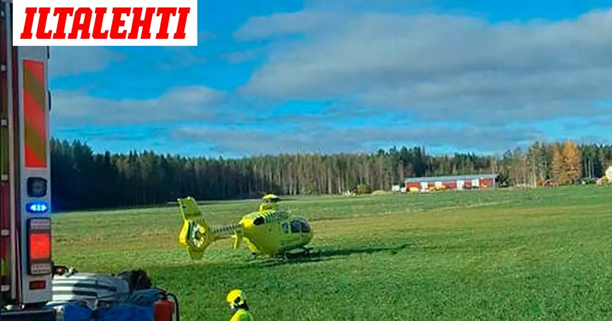 Kaksi onnettomuutta samalla tiellä Sastamalassa – Lääkintähelikopteri paikalle