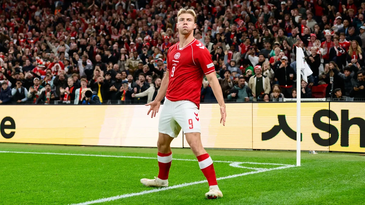 Nations League: Provoziert Höjlund hier Cristiano Ronaldo nach dem Tor gegen Portugal?